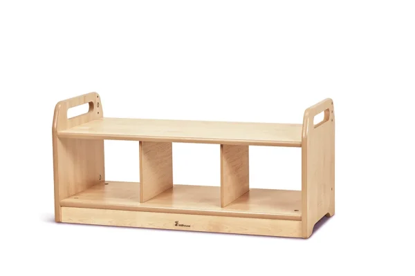 Banc bas de rangement (vide) — Millhouse Jouets Éducatifs Scolaires