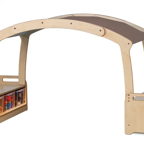 Boîte de jeu grottes basse avec 6 bacs transparents – Toit taupe — Millhouse Jouets éducatifs