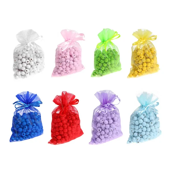 Petit sachet en organza 10x15 cm — Kiki-Ena Matériel créatif Bois naturel