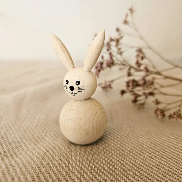 Lapin de Pâques en bois Kit créatif — Matériel créatif Kiki-Ena Bois naturel