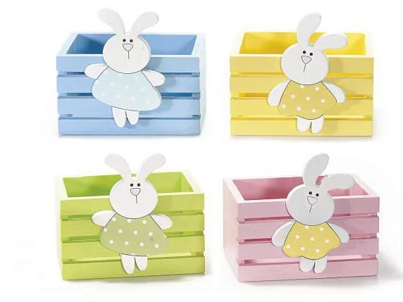 Petit panier de Pâques Lapin — Kiki-Ena Matériel de bricolage Bois naturel