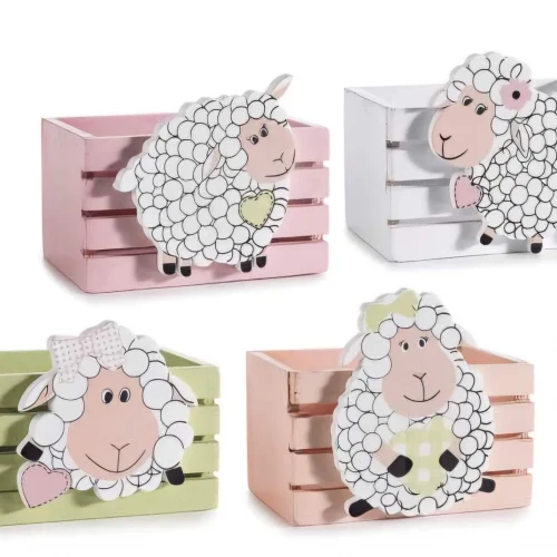 Panier de Pâques Petit mouton — Kiki-Ena Matériaux de loisir créatif Bois naturel