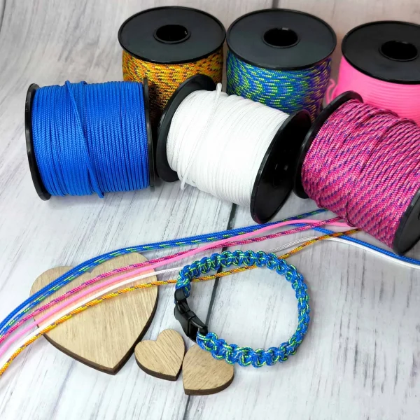 Cordon paracorde Ø 2mm • 1 mètre — Kiki-Ena Matériel créatif Bois naturel