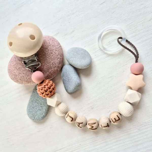Chaîne de sucette personnalisée « Boho Chic » • Ensemble créatif — Kiki-Ena Matériel créatif