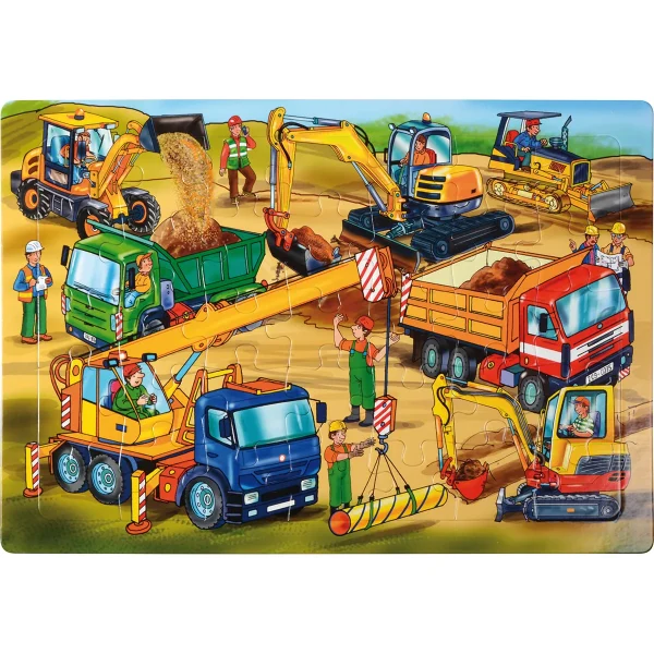 Puzzle Engins de construction — Eduplay jouet éducatif maternelle