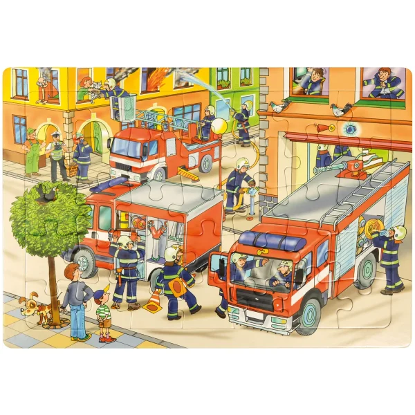Puzzle Pompiers — Eduplay Jouet pédagogique Maternelle