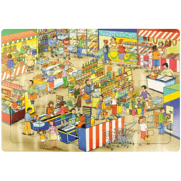 Puzzle Marché — Eduplay Jouet pédagogique Maternelle
