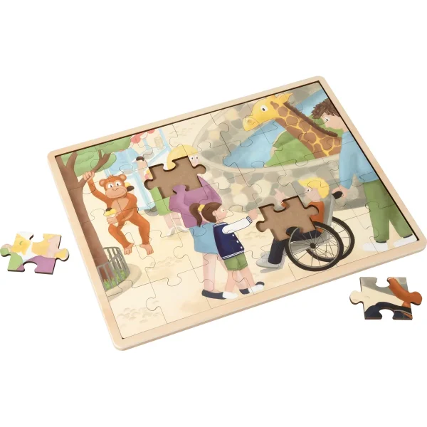 Puzzle Zoo Handicap — Eduplay jouet pédagogique crèche