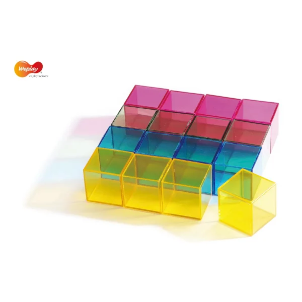 Rainbow Blocks 16 pièces — Kiki-Ena Matériel de Bricolage Bois Naturel