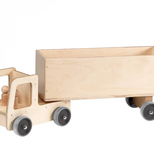 Camion géant avec remorque fourgon — Millhouse Lernspielzeug Schule