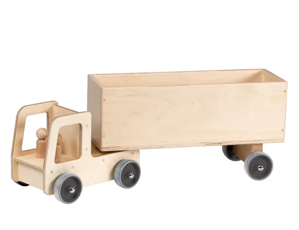 Camion géant avec remorque fourgon — Millhouse Lernspielzeug Schule