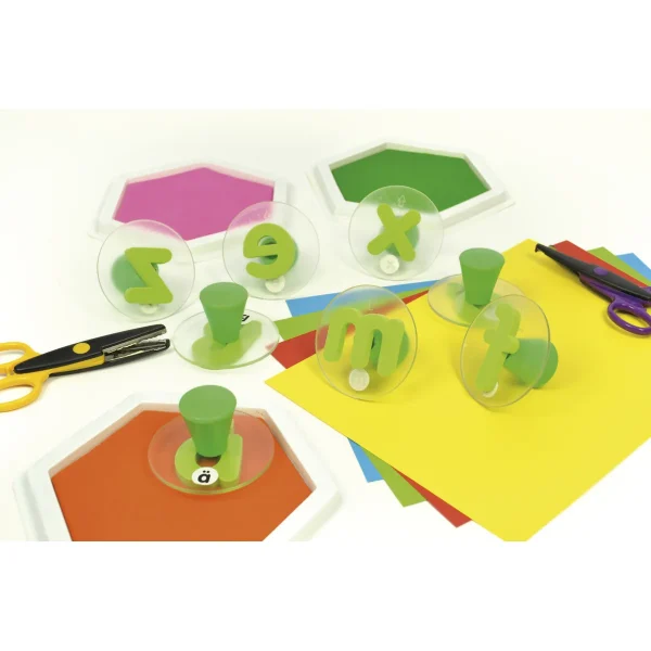 Set de 30 grands tampons lettres minuscules — Eduplay jeu pédagogique Kita