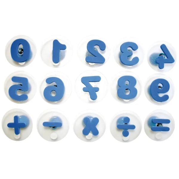 Grand tampon Chiffres - Set de 15 bleu — Eduplay jouet éducatif maternelle