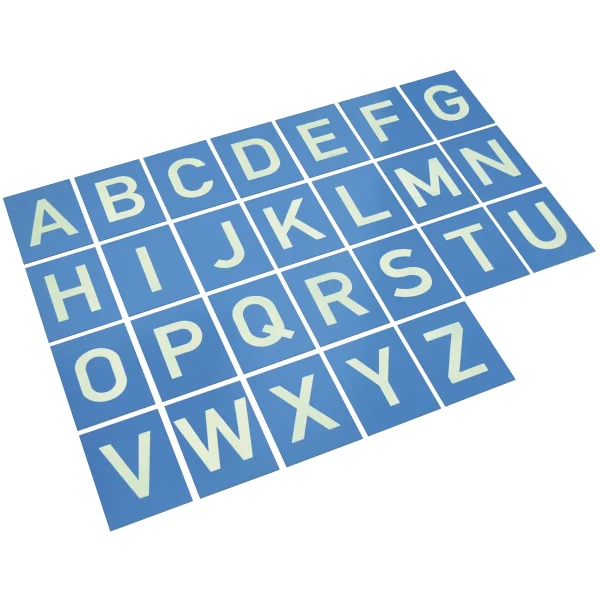 Lettres en papier de verre A-Z — Eduplay jouet éducatif maternelle