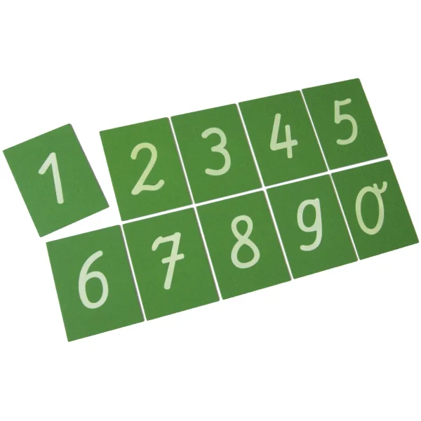 Chiffres en papier de verre 0-9 — Eduplay jouet éducatif maternelle