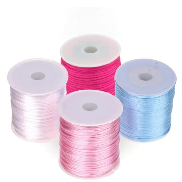Ruban satin Ø 1mm • Bobine 50 mètres — Kiki-Ena Matériel créatif Bois naturel