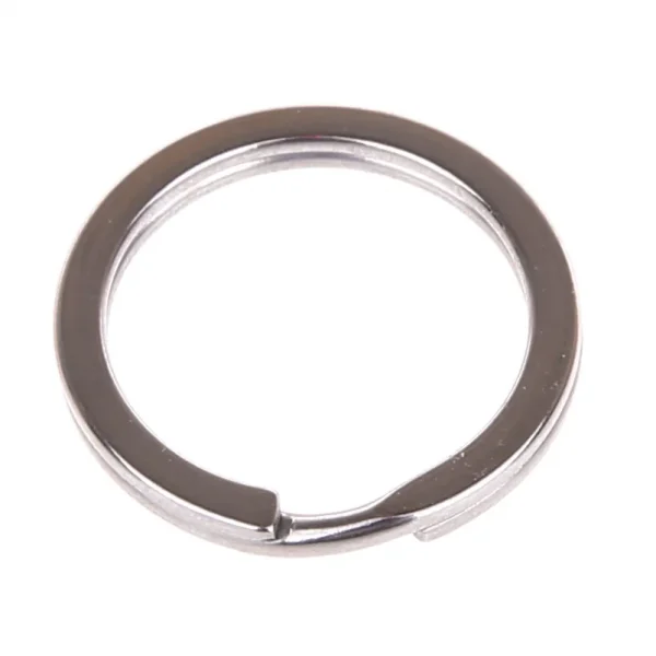 Porte-clés Acier trempé 25 mm — Kiki-Ena Fournitures créatives Bois naturel