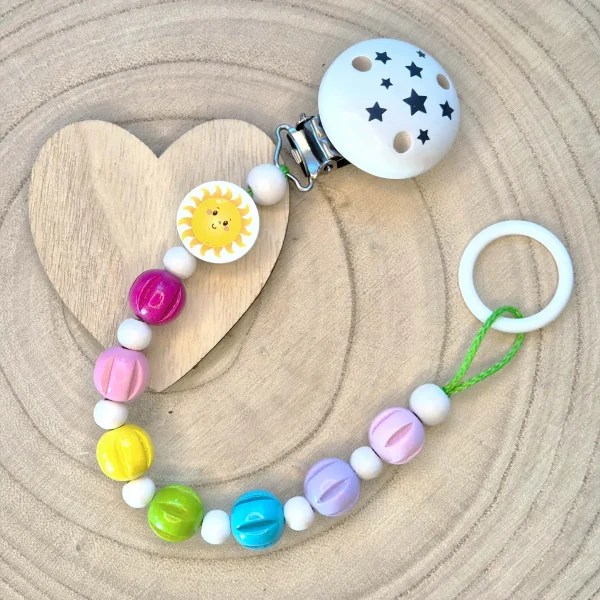 Chaîne de sucette "Sunny" • Kit de bricolage — Kiki-Ena Matériel de bricolage Bois naturel