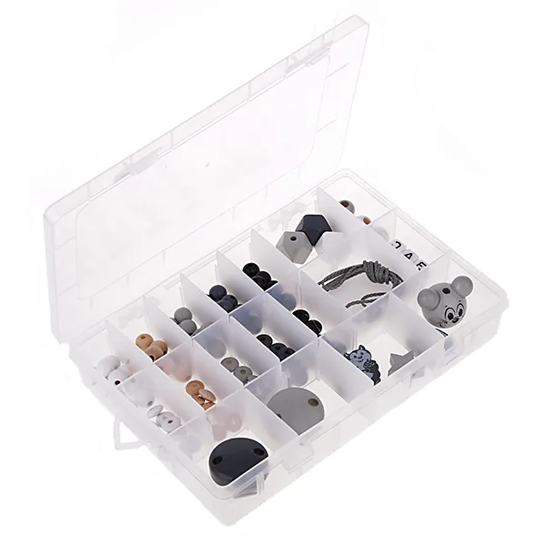 Attaches tétine Kit de démarrage Gris — Kiki-Ena Matériel créatif Bois naturel