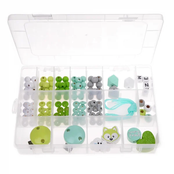 Kit de démarrage Chaînes de sucette vert — Kiki-Ena Fournitures créatives Bois naturel