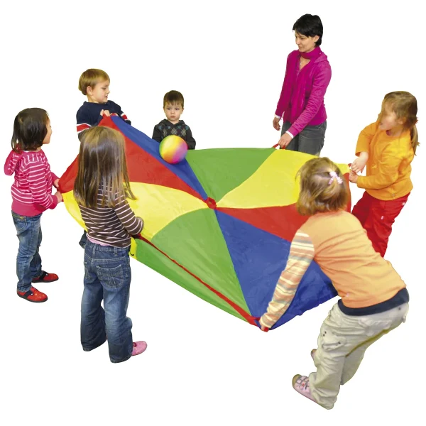 Parachute 500 cm 4 couleurs — Jouet pédagogique Eduplay crèche