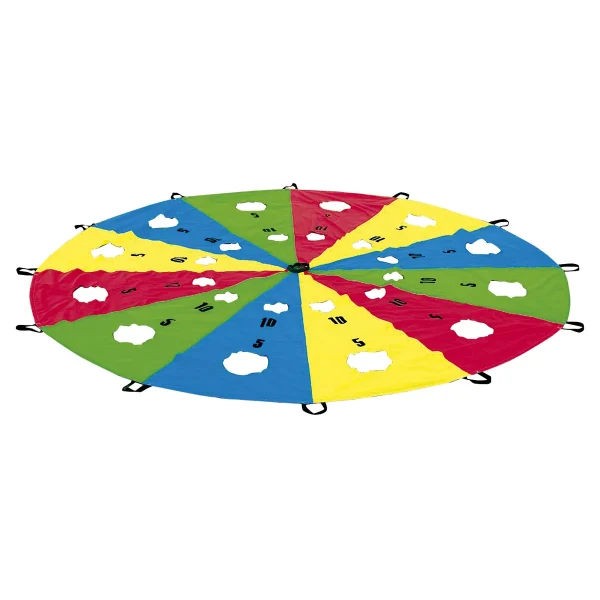 Parachute avec trous de cible 400 cm — Jouet pédagogique Eduplay crèche