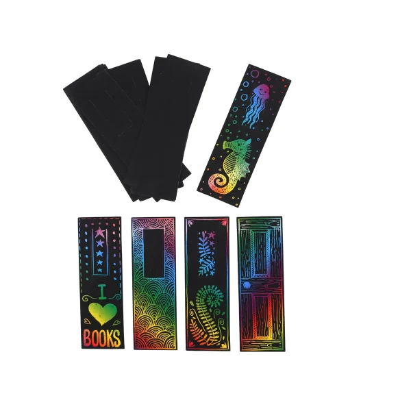 Marque-pages Scratch Art, lot de 20 — Eduplay jouet éducatif crèche