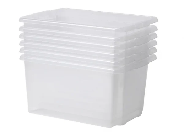 Set de 6 bacs transparents profonds — Millhouse Jouets Éducatifs École