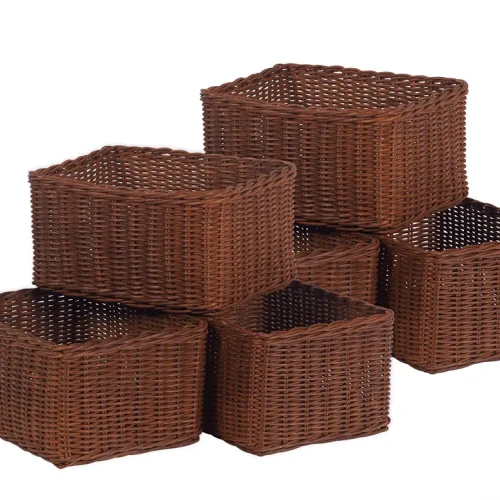 Set de 6 grands paniers profonds — Millhouse Jouets Éducatifs École