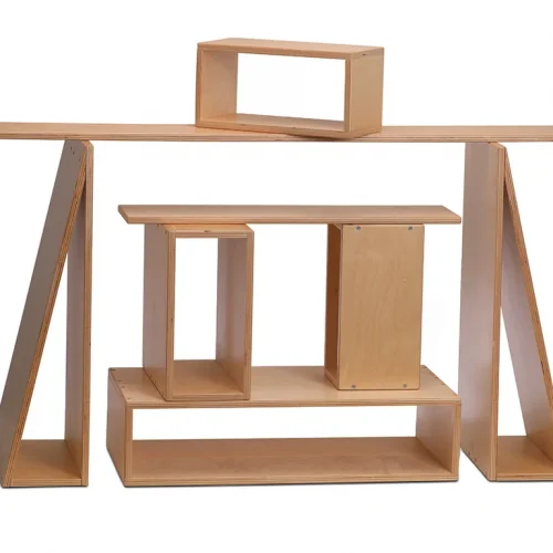 Ensemble avec grands blocs creux — Millhouse Lernspielzeug Schule