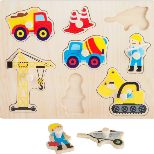 Puzzle d'Encastrement Chantier — Millhouse Jouets Éducatifs École
