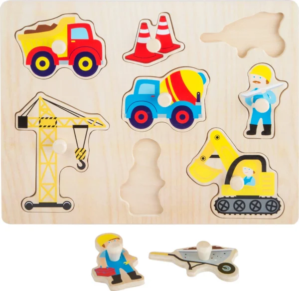 Puzzle d'Encastrement Chantier — Millhouse Jouets Éducatifs École