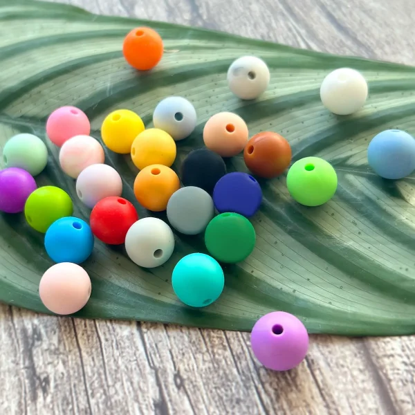 Perle silicone 12 mm — Kiki-Ena Matériel de bricolage Bois naturel