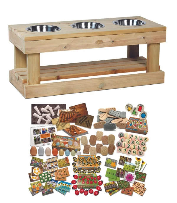 Station Sensorielle (3 stations) plus Set de Mathématiques Extérieur PT1144 — Millhouse Jouets Éducatifs École