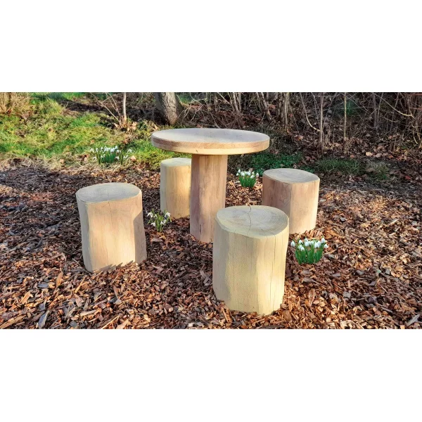 Ensemble de mobilier Robinier — Kiki-Ena Matériel créatif Bois naturel