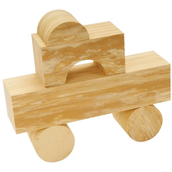 Soft Wood Briques 56 pièces — Kiki-Ena Matériel de Bricolage Bois Naturel
