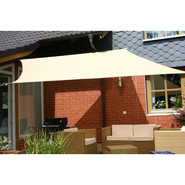 Voile d'ombrage 3 x 3 m beige — Eduplay jouet pédagogique pour la maternelle
