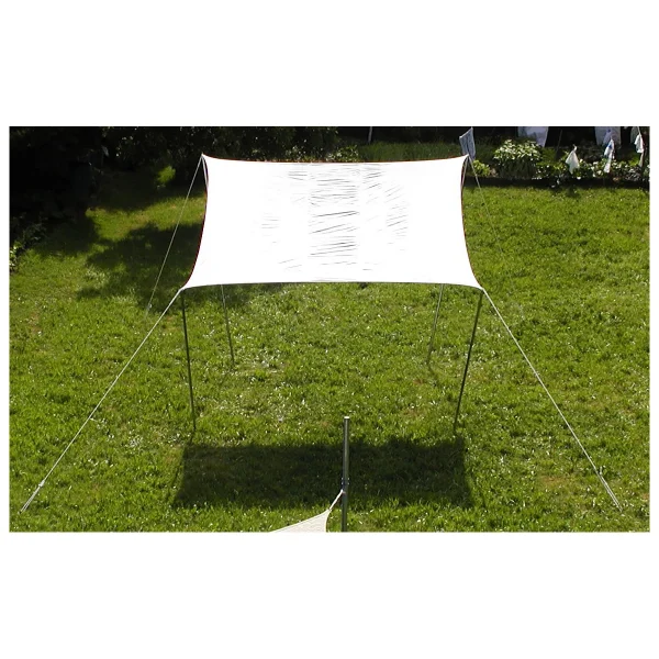 Voile d'ombrage 3 x 3 m crème blanc imperméable — Eduplay jouet pédagogique crèche