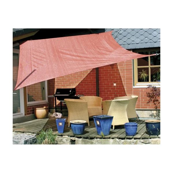 Voile d'ombrage 3 x 3 m rouille imperméable — Eduplay jouet pédagogique crèche