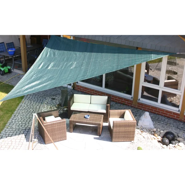 Voile d'ombrage 5 x 5 x 5 m vert — Eduplay jouet pédagogique pour la maternelle