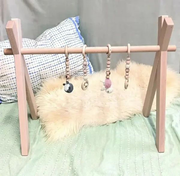 Arche de jeu en bois avec kit de bricolage "Animaux au crochet" — Millhouse Jouet éducatif École