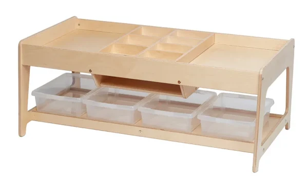 Table de jeu pour l'exploration et 4 bacs transparents — Millhouse Jeu Éducatif École