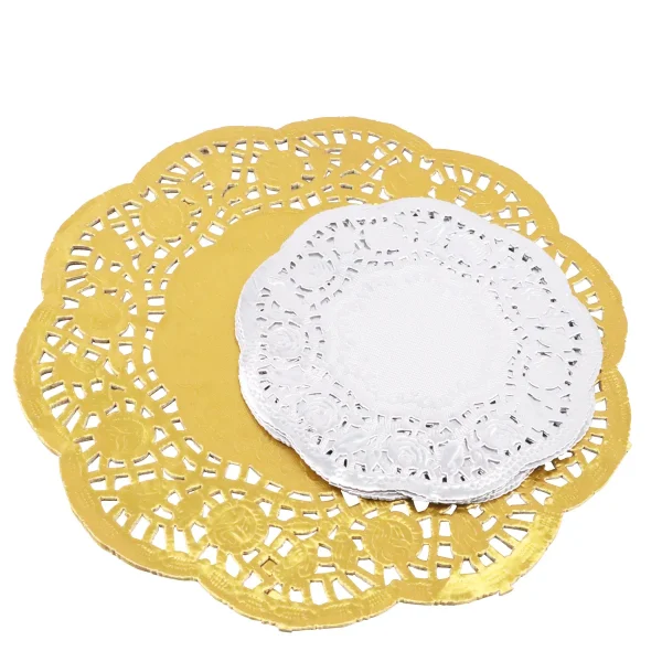 Petits napperons en dentelle, set de 40, argent et or — Jeu éducatif Eduplay pour la crèche