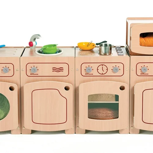 Ensemble de cuisine Stamford (Micro-ondes, Évier, Réfrigérateur, Machine à laver & Cuisinière) — Millhouse Jouets éducatifs École