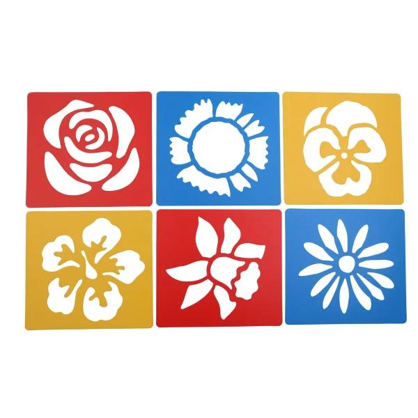 Pochoir Fleurs — Eduplay jouet pédagogique maternelle