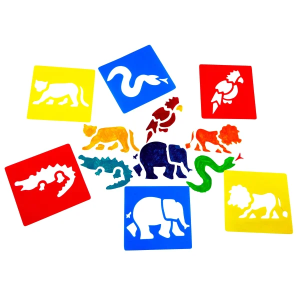 Pochoir Jungle — Jouet pédagogique Eduplay maternelle