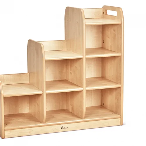 Étagère en escalier séparateur droite sans boîtes — Millhouse jeu d'apprentissage École