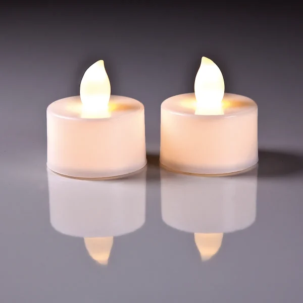 Bougies LED jaune pâle avec piles - Set de 2 — Eduplay jouet éducatif maternelle