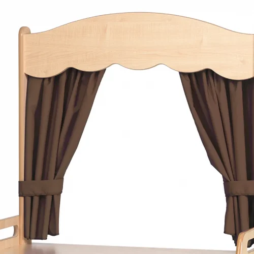 Extension théâtre avec rideaux taupe — Millhouse Lernspielzeug Schule