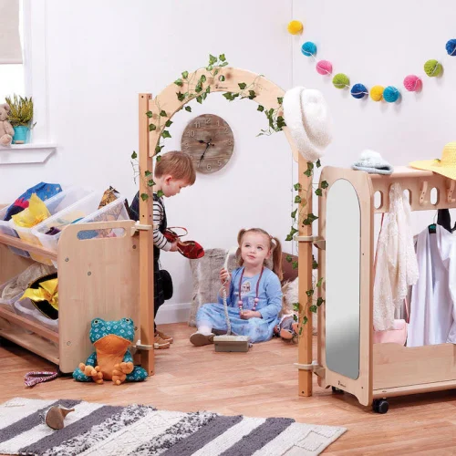 Zone Mini Déguisement pour tout-petits avec boîtes transparentes — Jouet éducatif Millhouse École